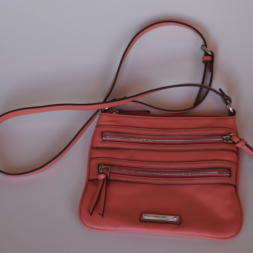Nine West Cross Body Bag with Zipper Compartments